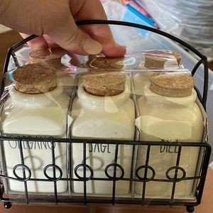 Rae Dunn Spice containers